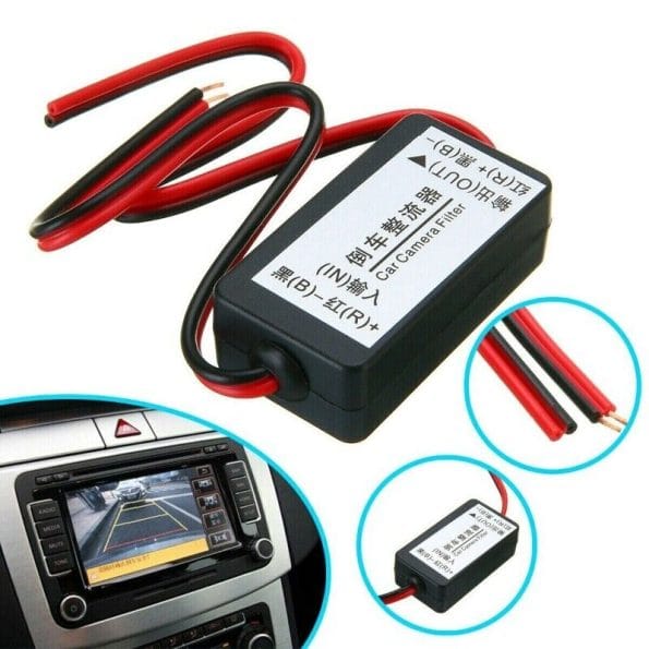 12V DC Car Power Filter Rectifier Camera Power Rearview Camera Filter Car Series
