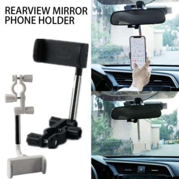 Universal 360¡ã Car's Rear View Mirror Mount Holder Stand Cradle For Cell Phone